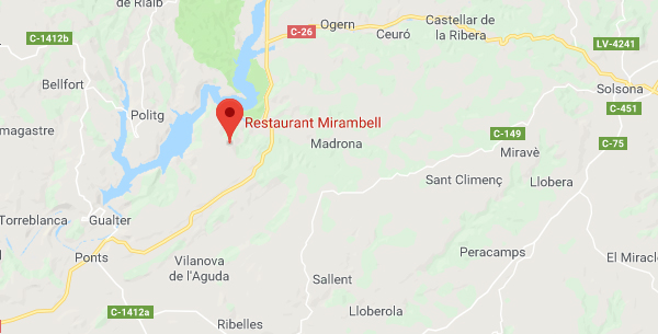 Localització Restaurant Mirambell